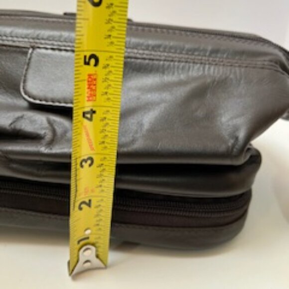 Genuine Leather Black Travel Bag - Picture 5 of 8